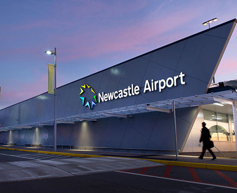 Front Of Newcastle Airport, Williamtown Australia