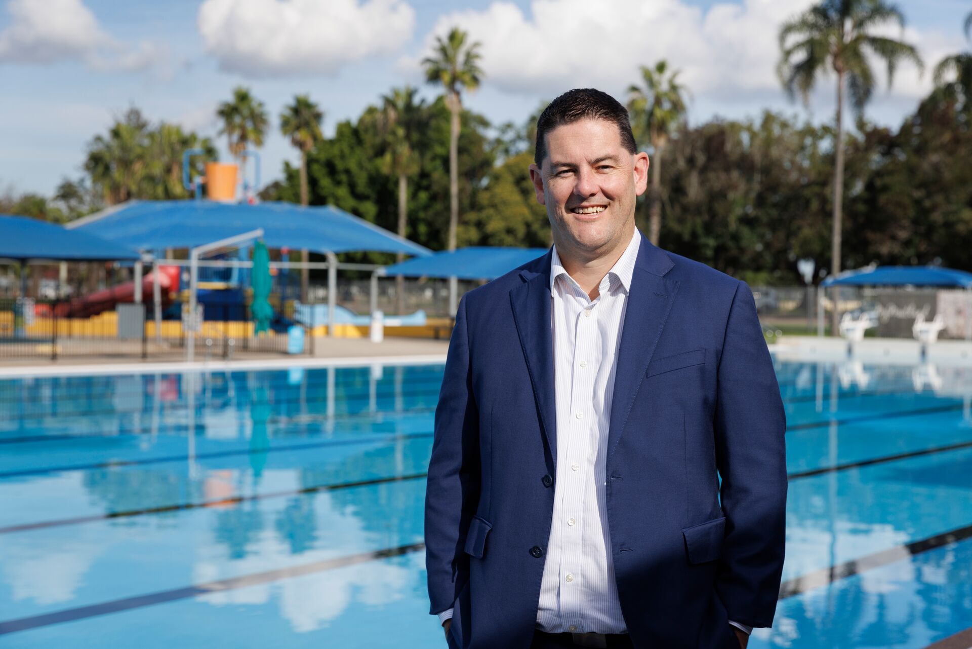 Maitland City Council General Manager Jeff Smith at Maitland Aquatic Centre