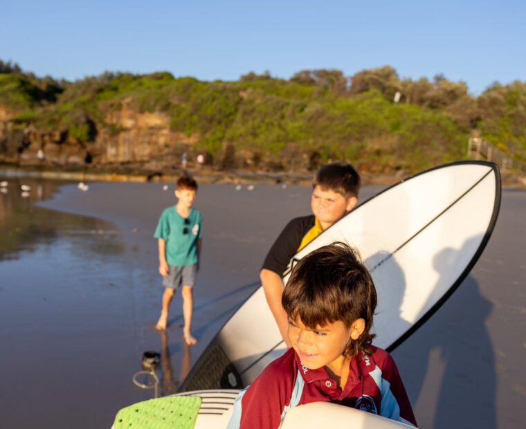 Surf lessons will go ahead at Caves Beach as part of Youth Week 2025