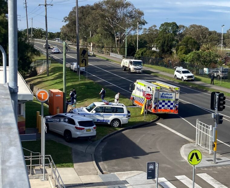 A body was found at Waratah Train Station in Newcastle