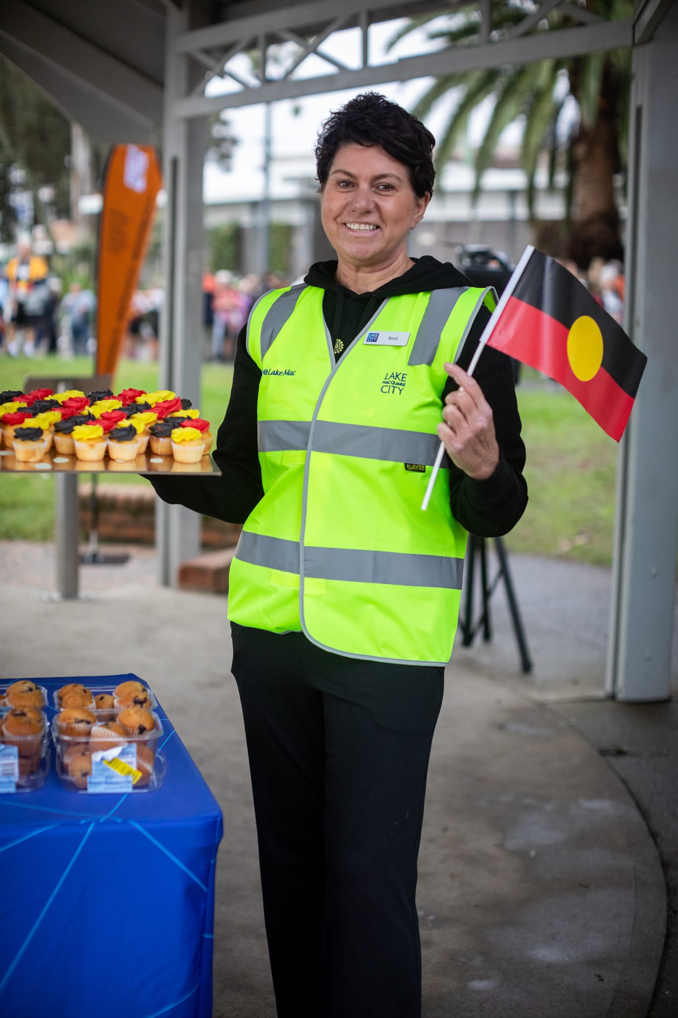 26359_Council's Aboriginal Community Development Officer Bindi Flook at the march