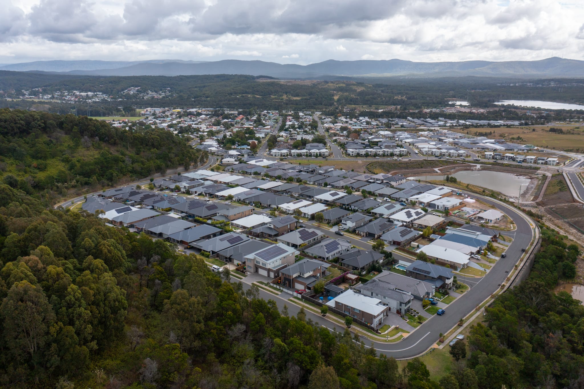26397_Aerial photo of new housing development at Boolaroo