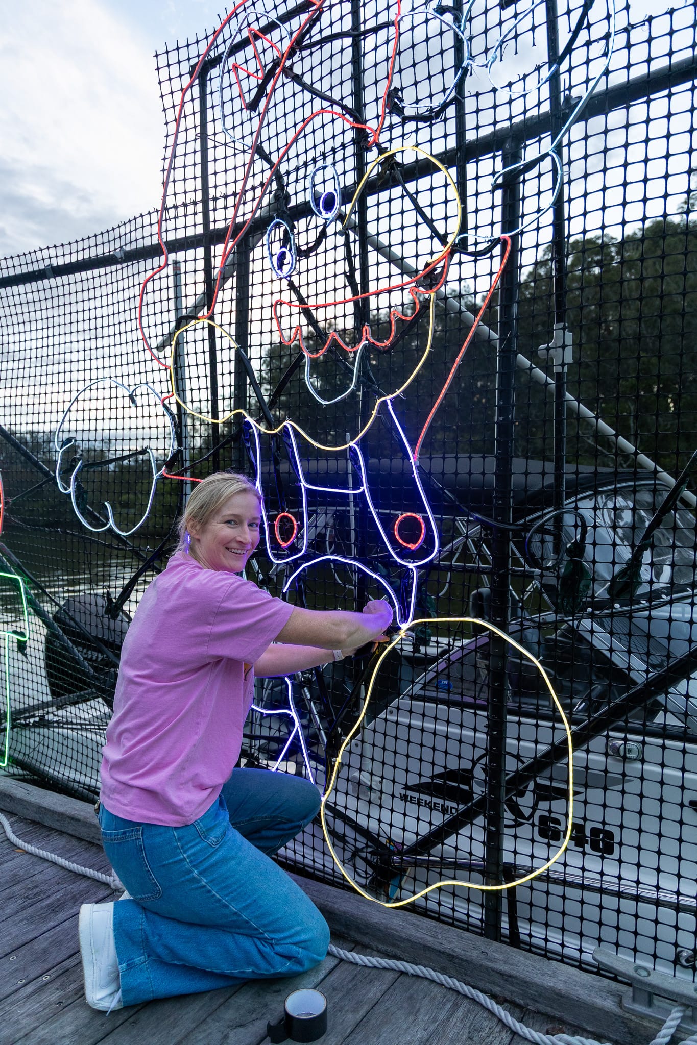 28182_Megan Evans working on her display