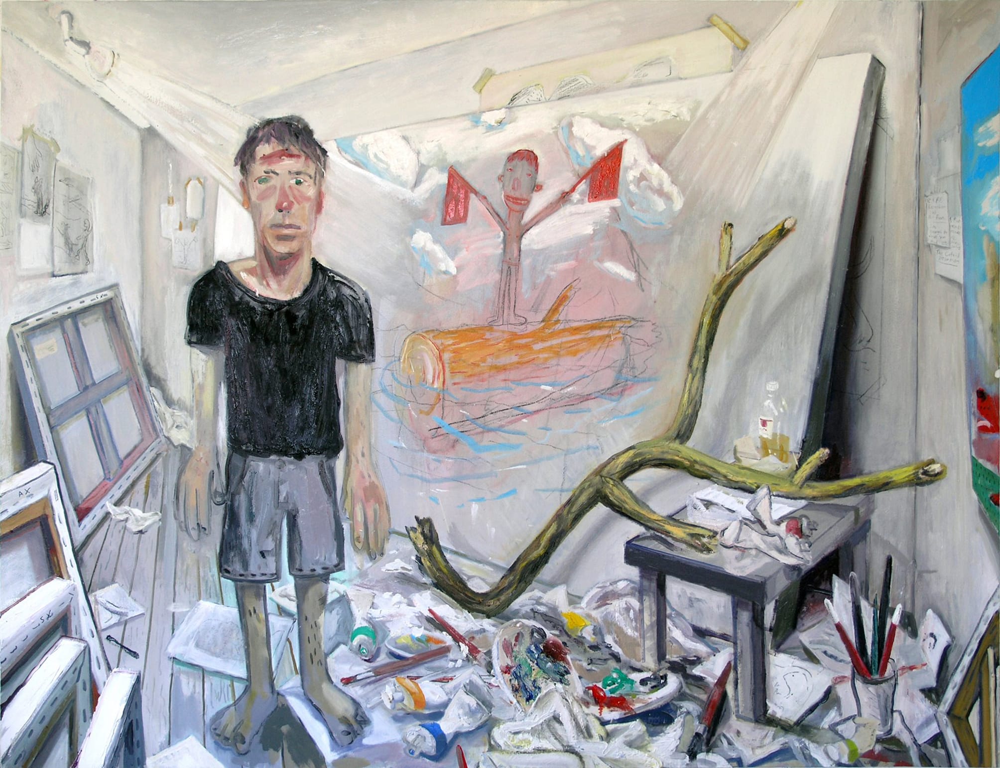 28184_Michael Bell Starting The after party (Two self-portraits) 2020. Newcastle Art Gallery, Australia