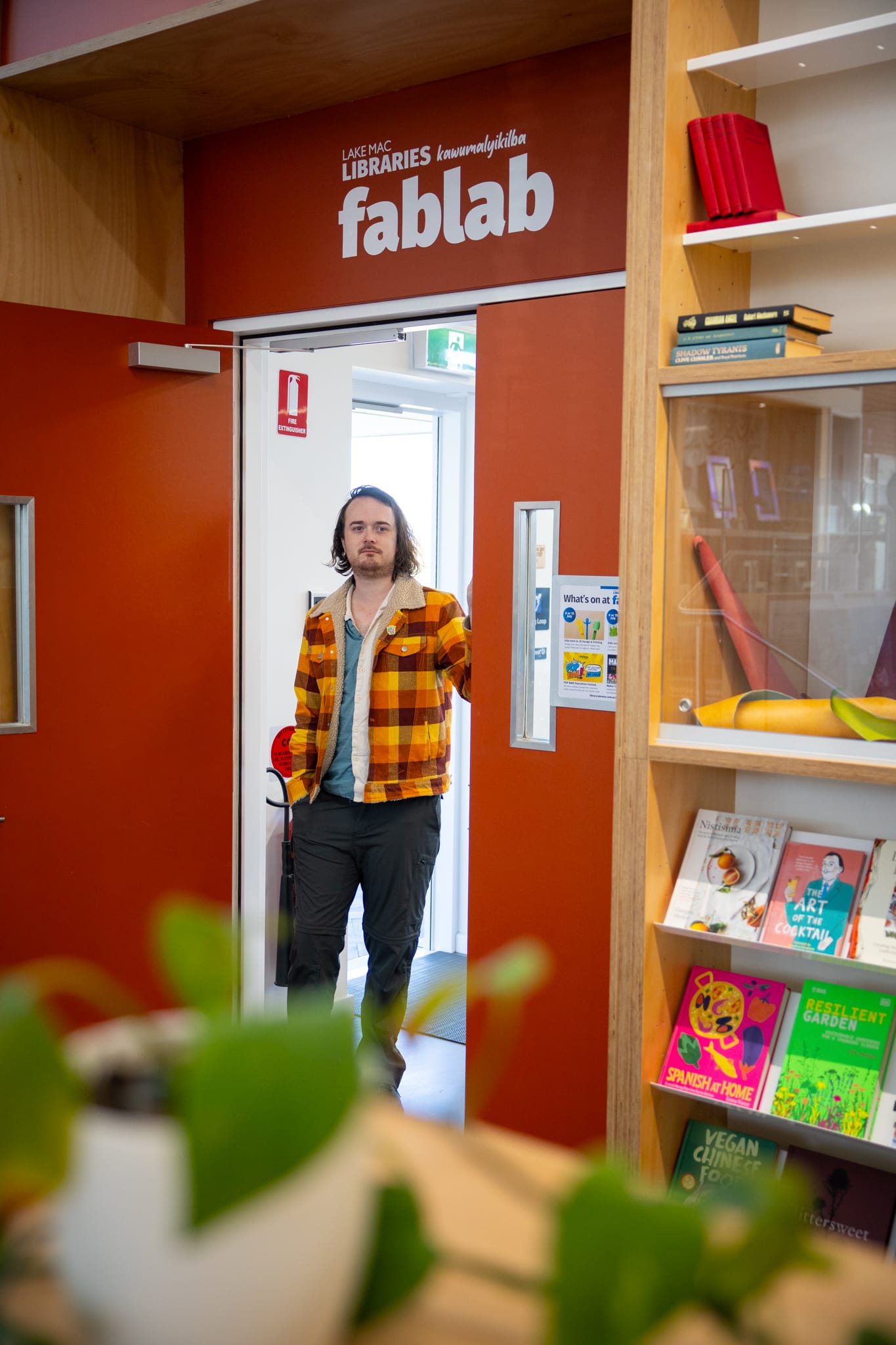 29057_Andrew Needham at the Fab Lab at Windale Hub, bilyabayi