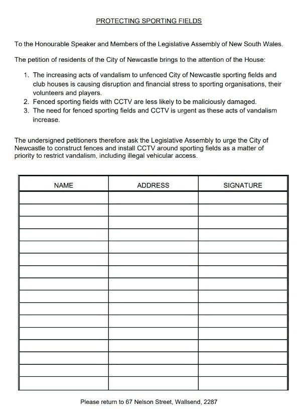 sonia-hornery-petition-sports-ground-cctv-fencing