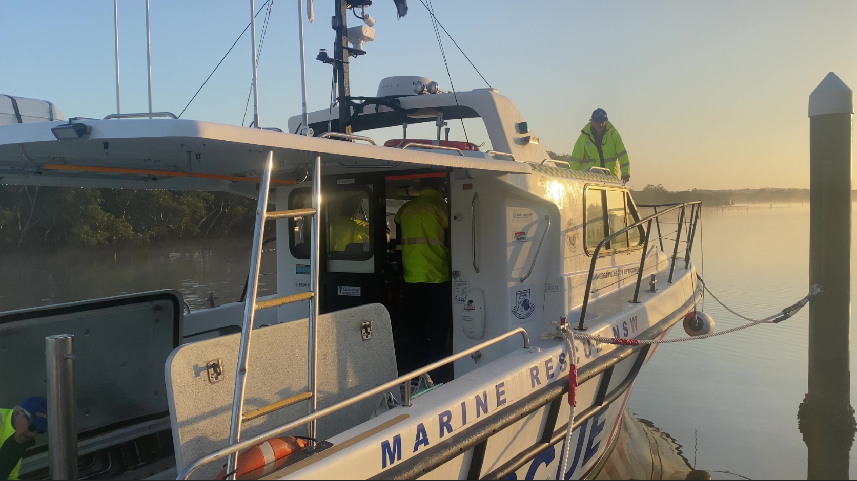 31310_Marine Rescue Shoalhaven volunteers during their pre-departure checks
