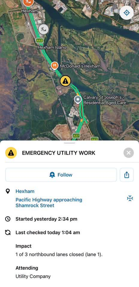 road-alert-utility-work-fibre-cut-hexham